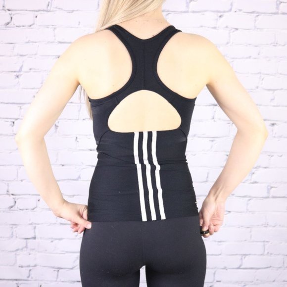 Adidas black racerback climalite tank top c2 - Picture 3 of 7